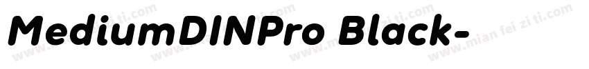 MediumDINPro Black字体转换